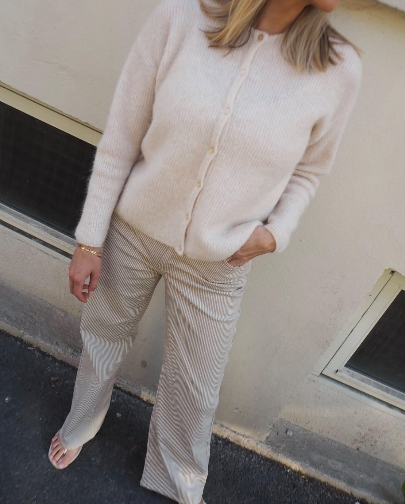 Sia Cardigan - Beige/ Birch